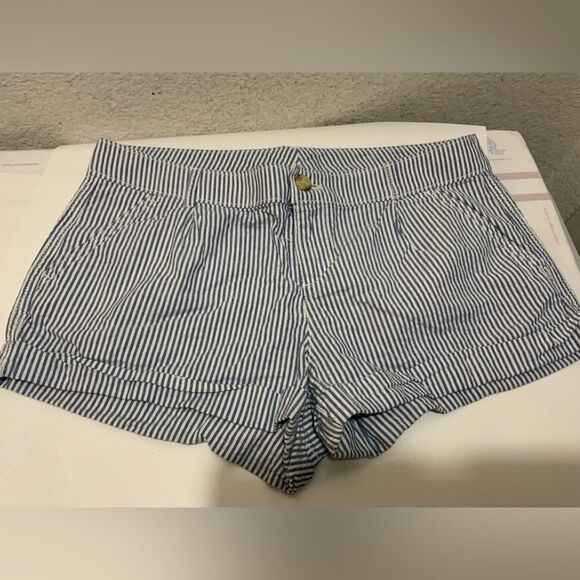 Abercrombie & Fitch Striped City Shorts Size 2 - Picture 1 of 7